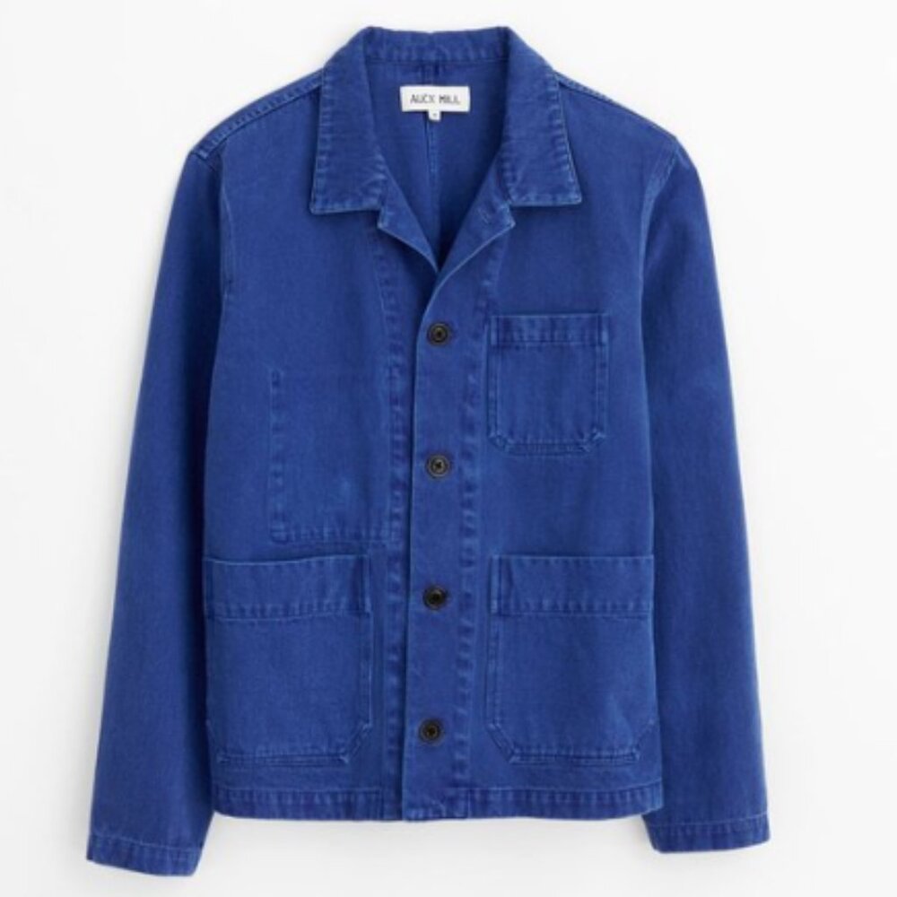 Alex Mill Britt Work Jacket, Cobalt, Women's Large